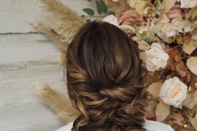 Braid with hair extensions