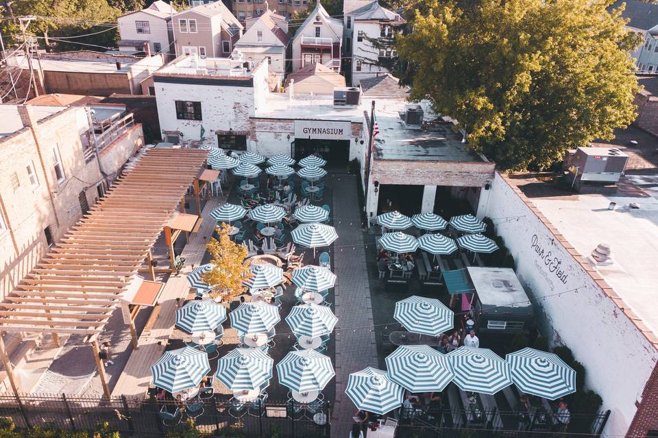 Ariel view of Patio