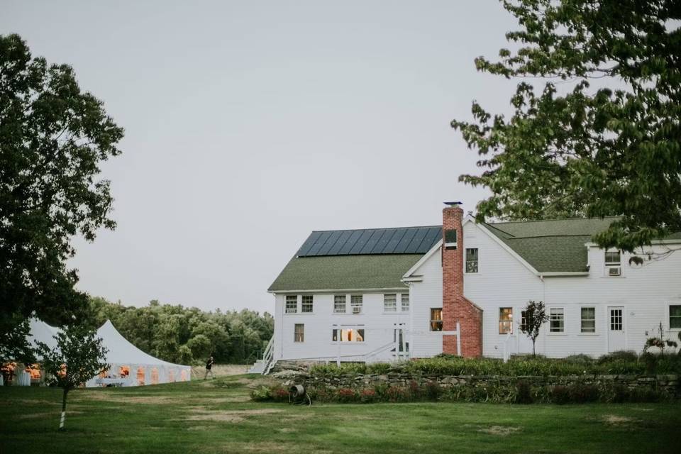 The Farmhouse and Wedding Tent