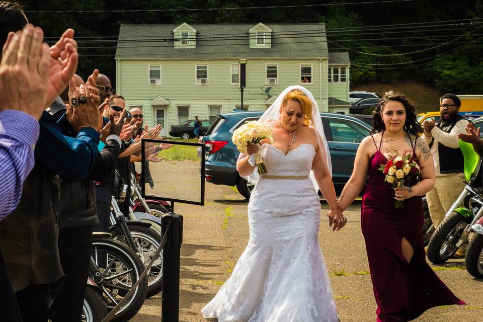 Bride enters.