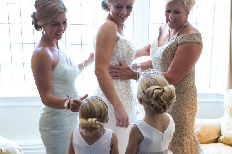 Bride Getting Ready