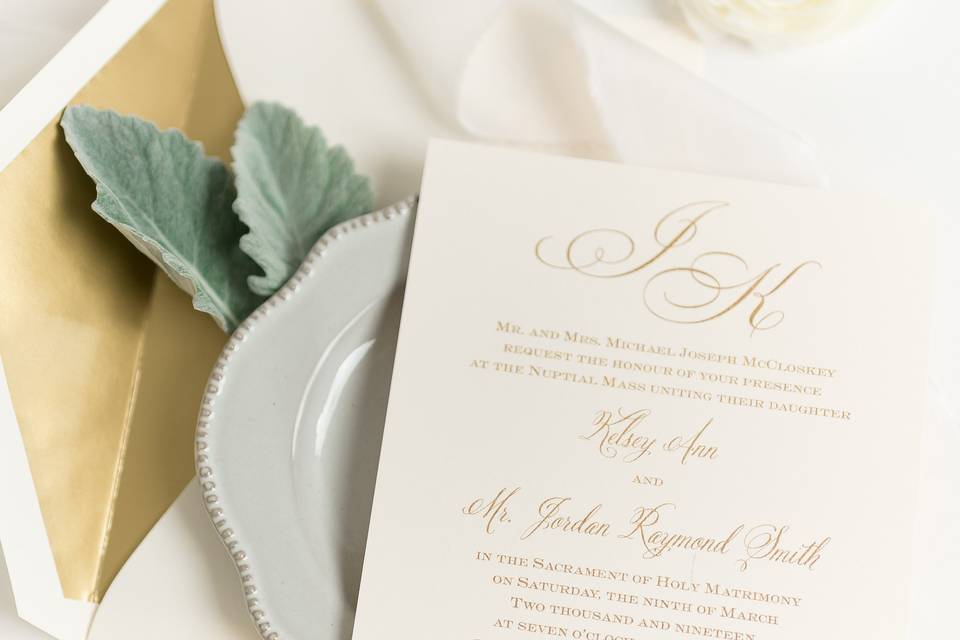 Wedding invitation details