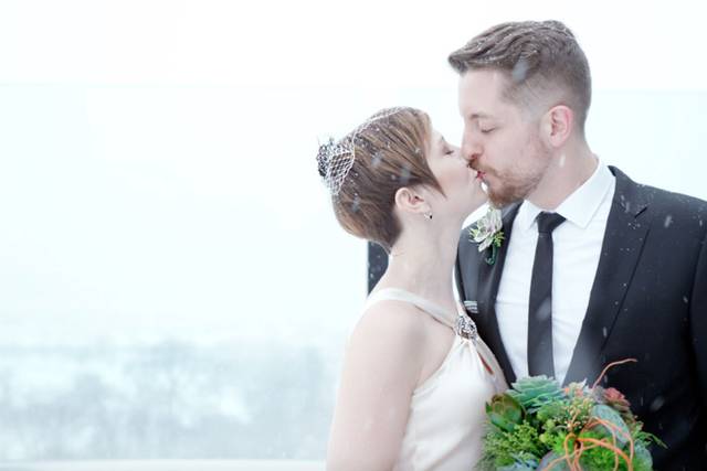 Couple kissing