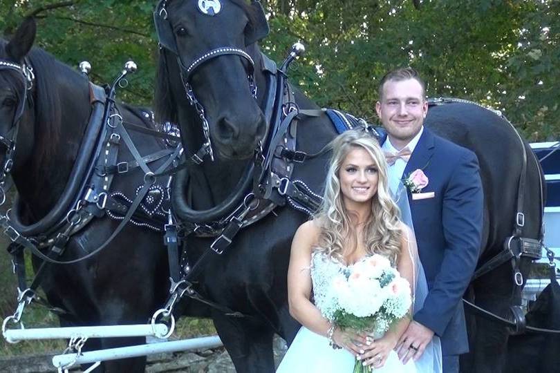 Couple with the horses