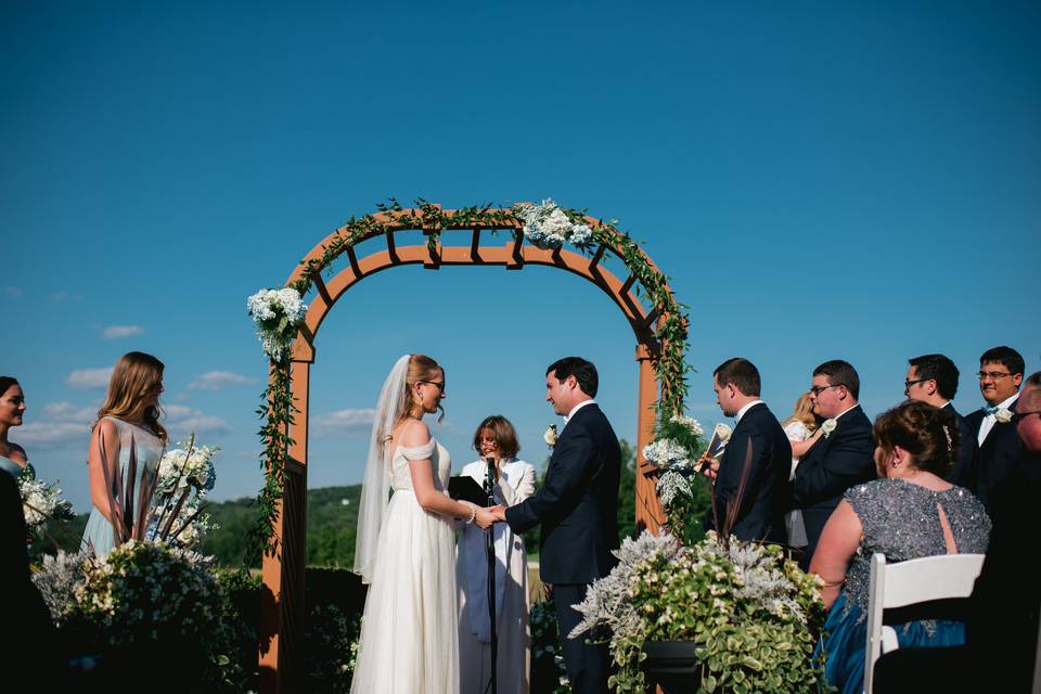 Blue sky ceremony