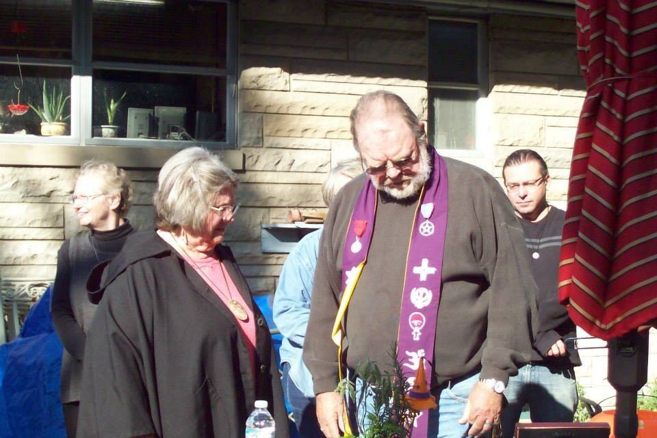 Rev. David C. Sassman at a Memorial service