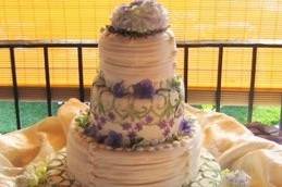 Lavendar wedding cake