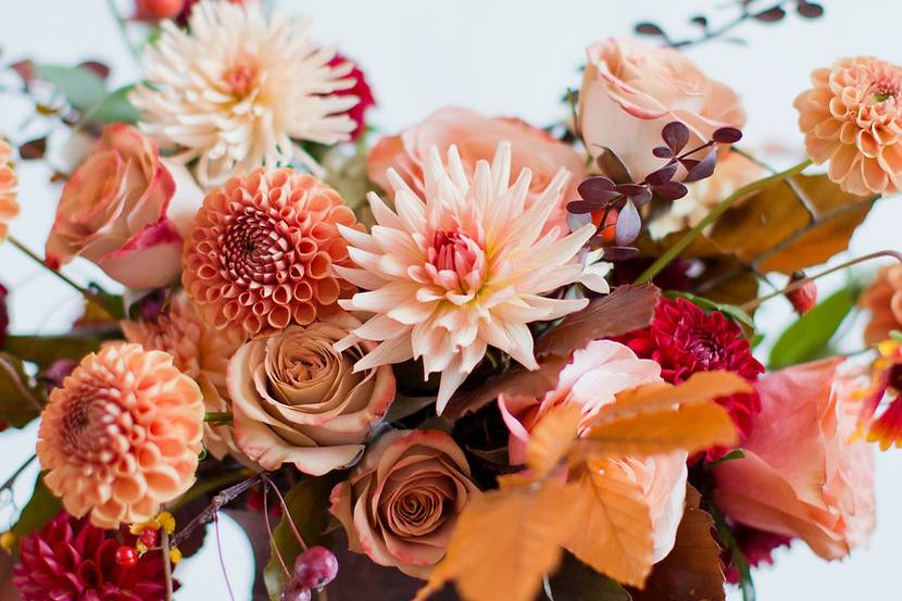 Bright fall arrangement