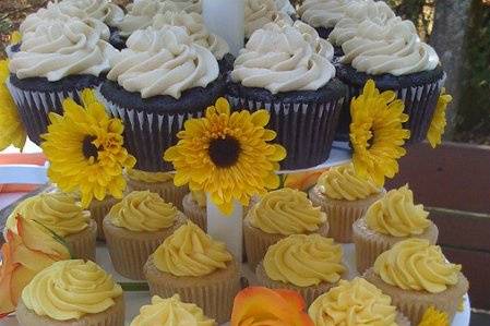 Cupcake Wedding Cake @ Cloverdale Chapel