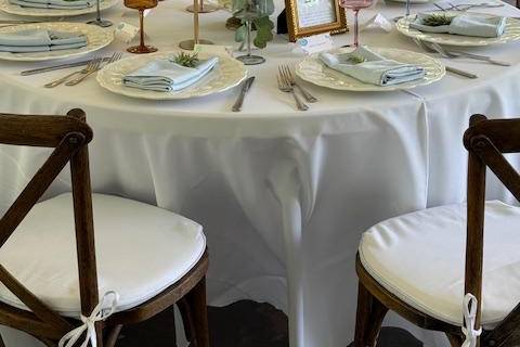 Table Decor at Camrose Hill