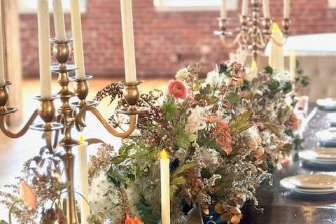 Table Decor at Camrose Hill