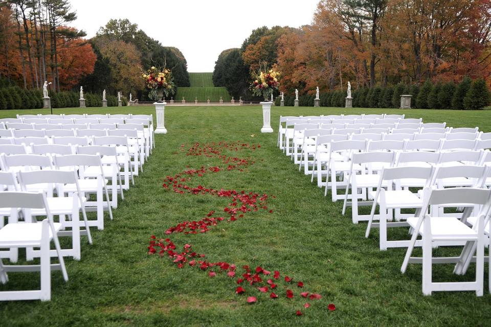Petals on the aisle