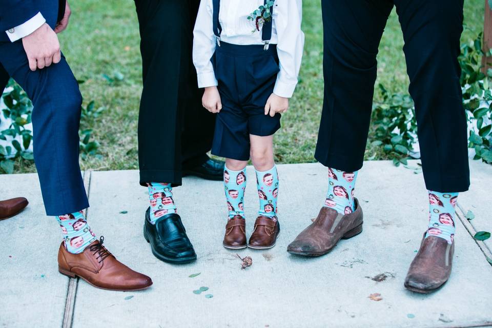 Boys and their socks