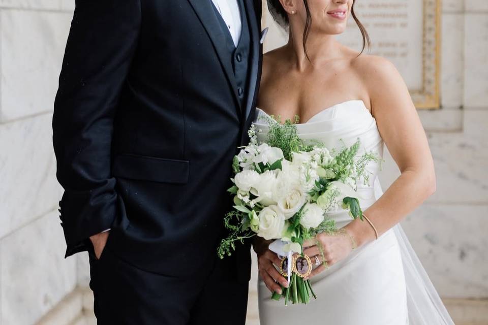 Groom and bride