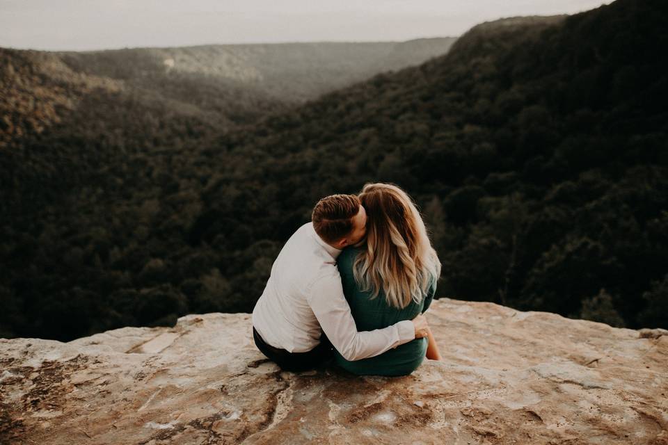 Engagement session with a view