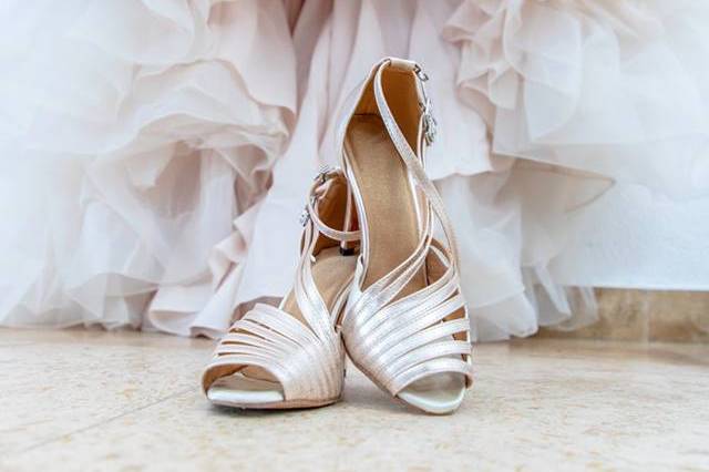 Wedding shoe detail