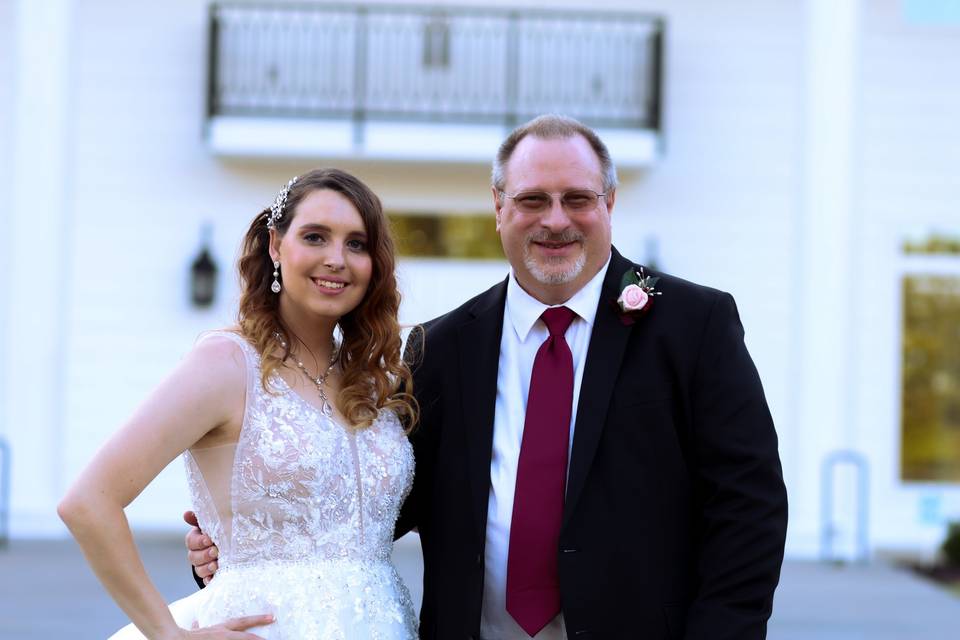 Daughter and dad together
