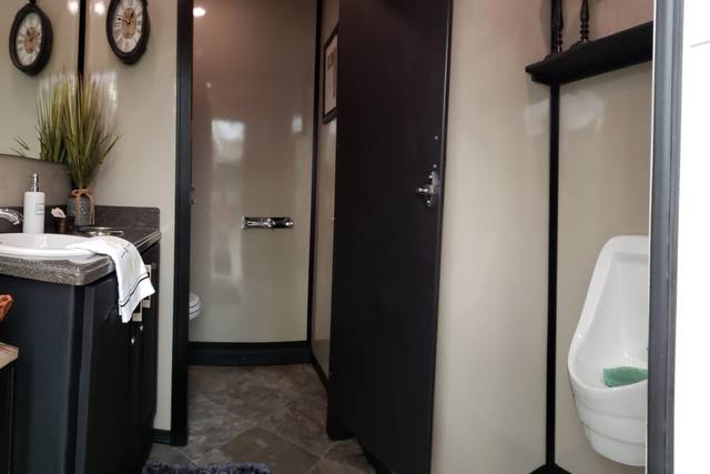 Four-station interior view