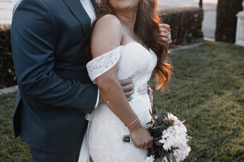 Beautiful evening wedding