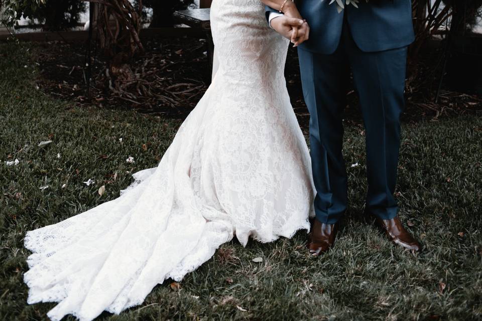 Beautiful evening wedding