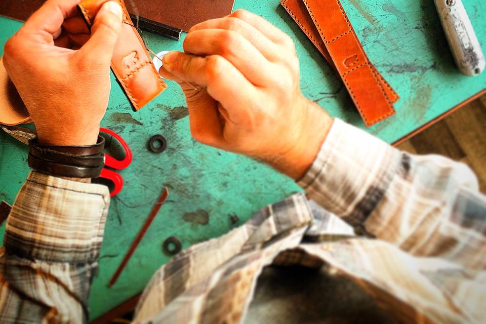 Handcrafted leather wares.