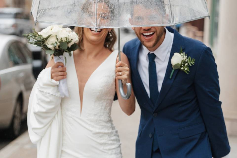 Rainy Wedding Day!
