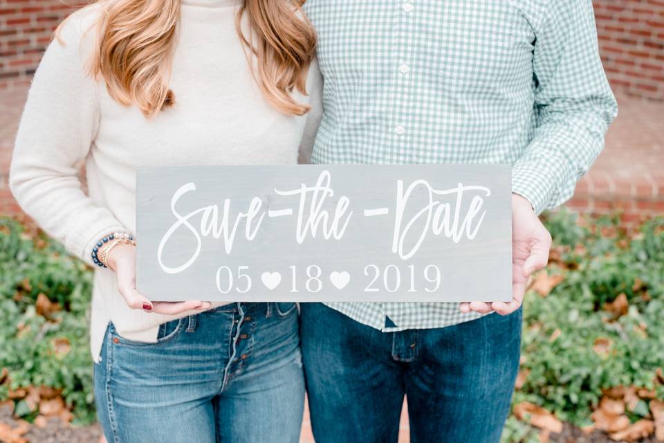 Save The Date Sign