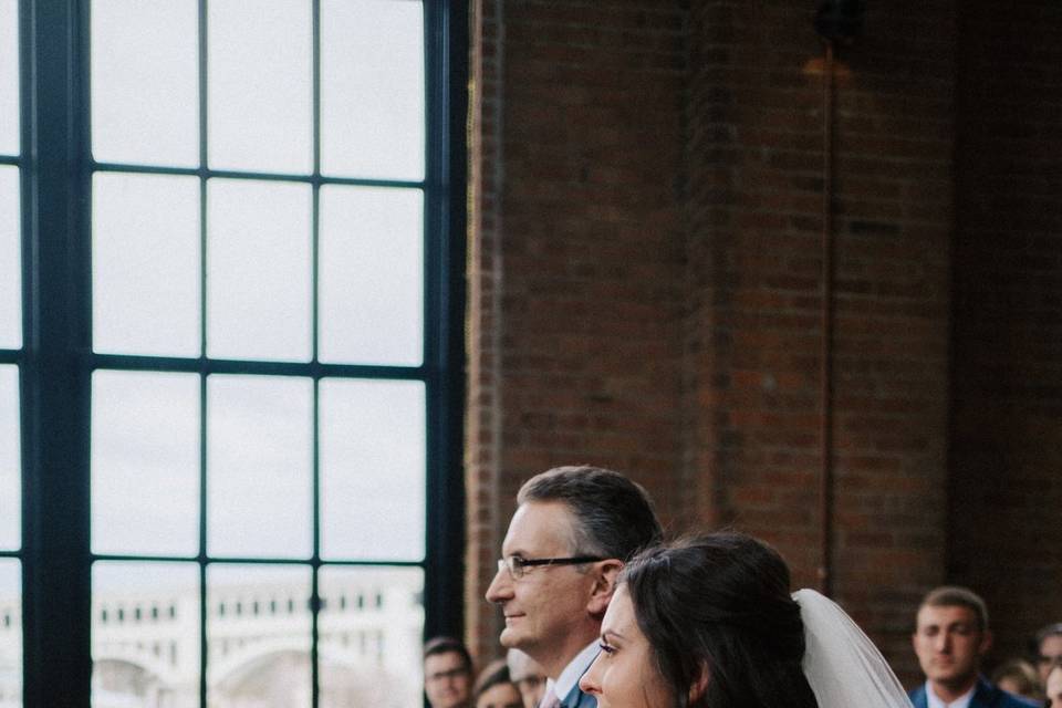 Dad Walking Down Isle