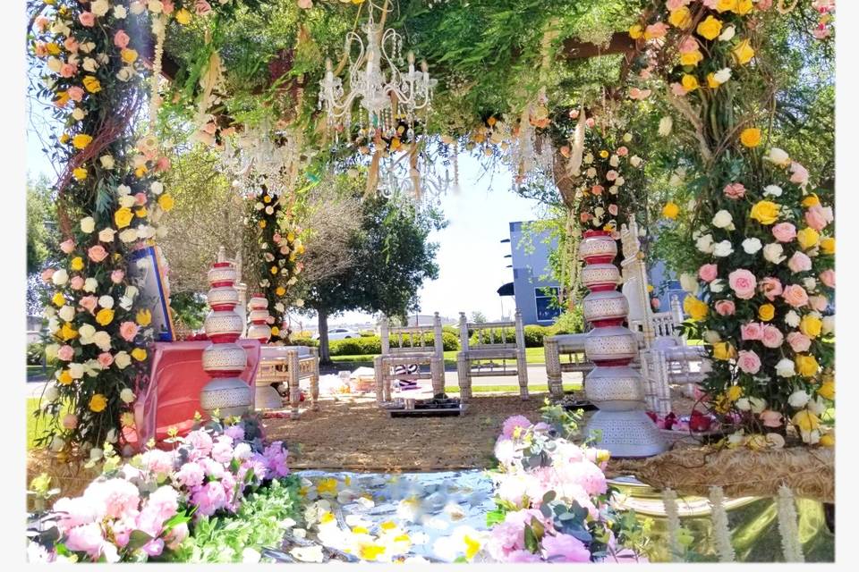 Floral mandap