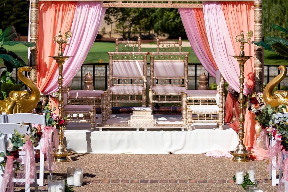 Ornate mandap