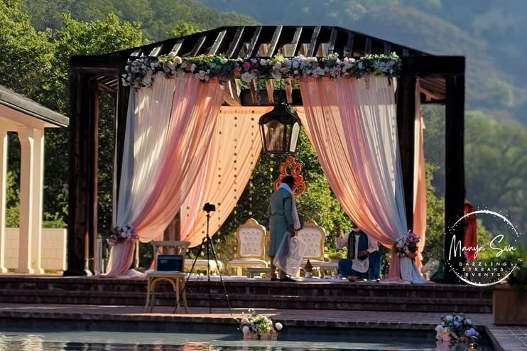 Mandap by the pool