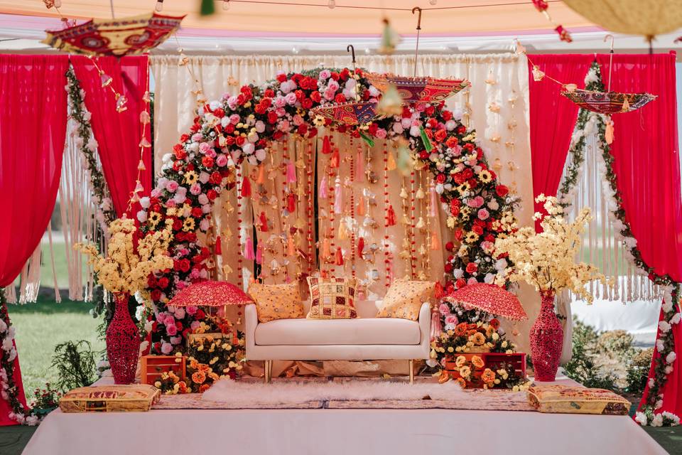 Mehndi backdrop