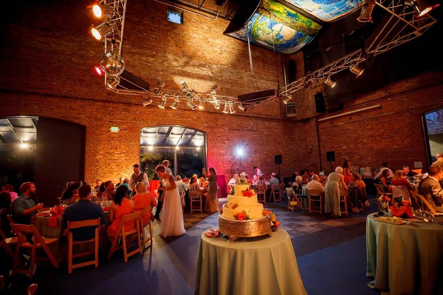 Reception in Sculpture Barn