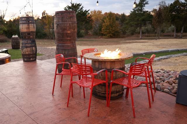 One of 3 fire pits