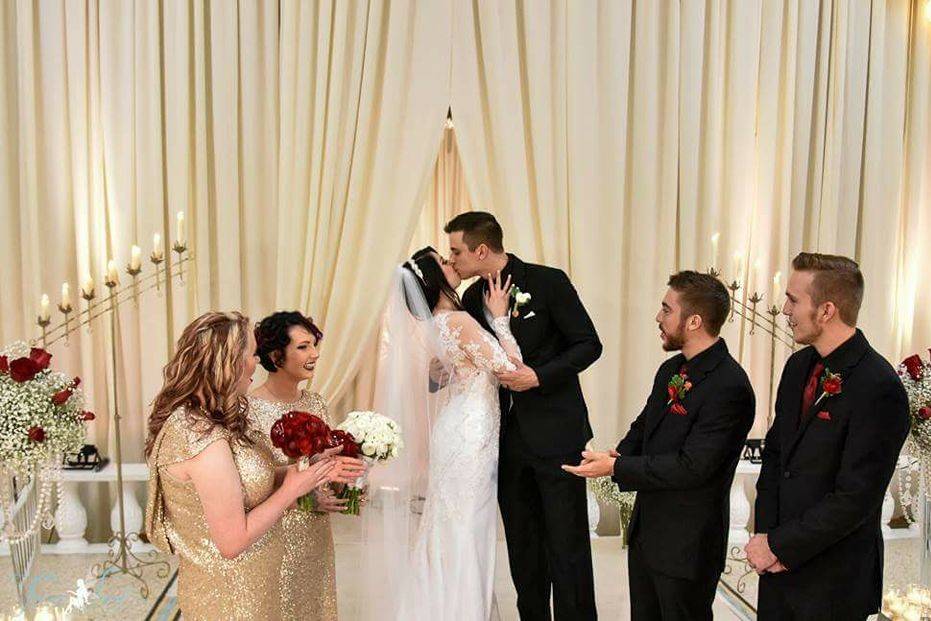 Wedding kiss