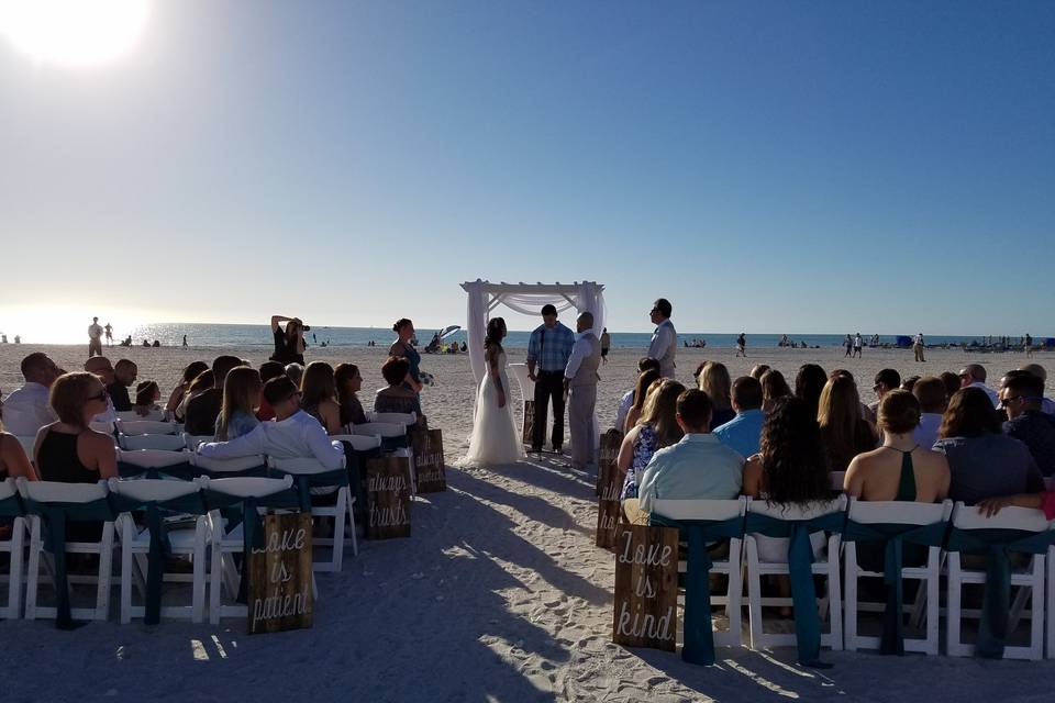 Beach ceremony