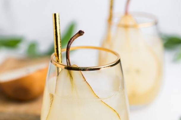 Beautiful pear cocktail