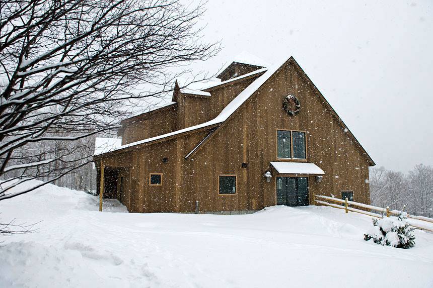 Event Barn in Winter