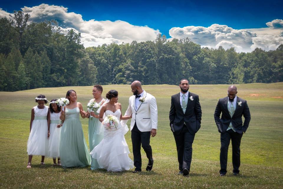 The wedding party - Cooper's Photography