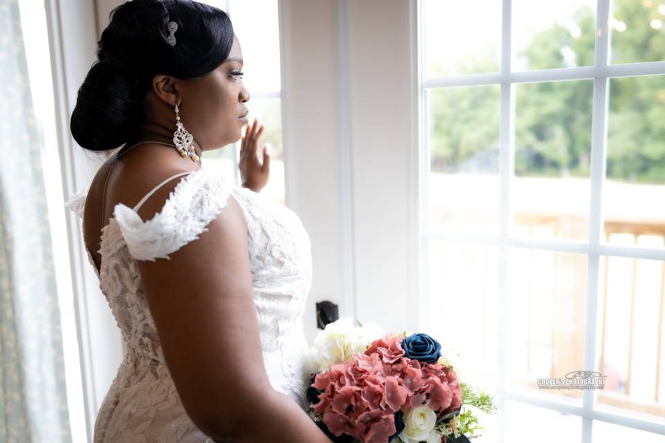 Bride & window