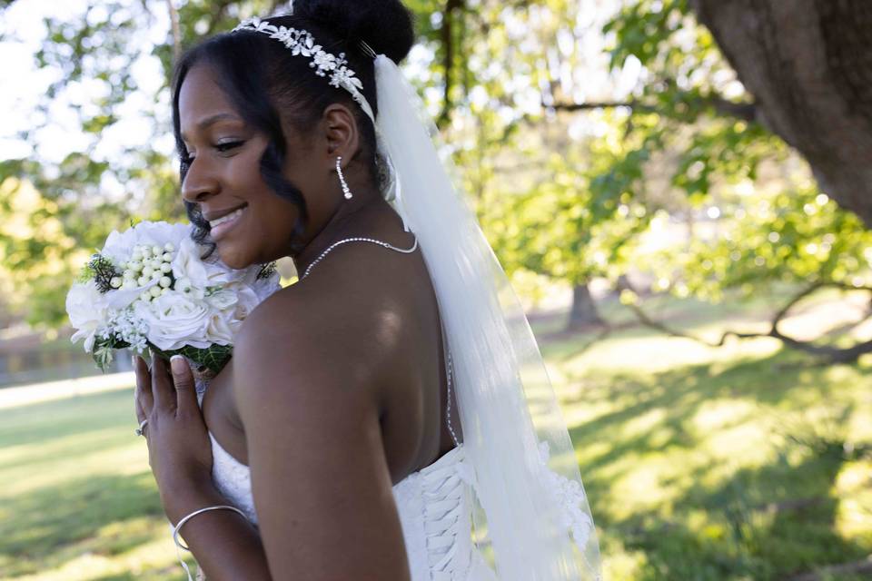 Happy bride