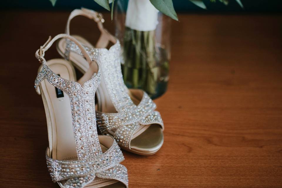 Shoes to match the bouquet
