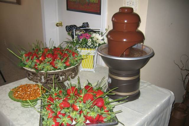 Chocolate and strawberries