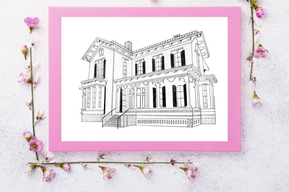 Wedding Venue Drawing