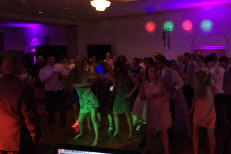 Guests dancing