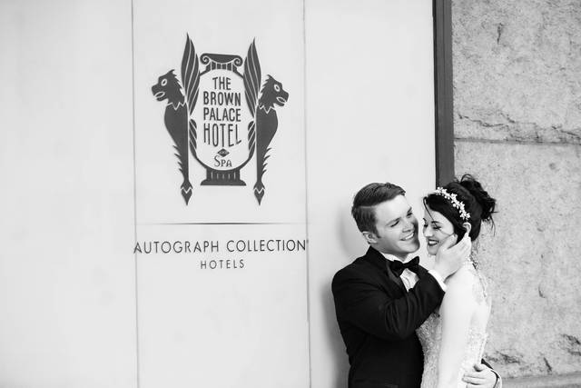 Couple Outside the Hotel