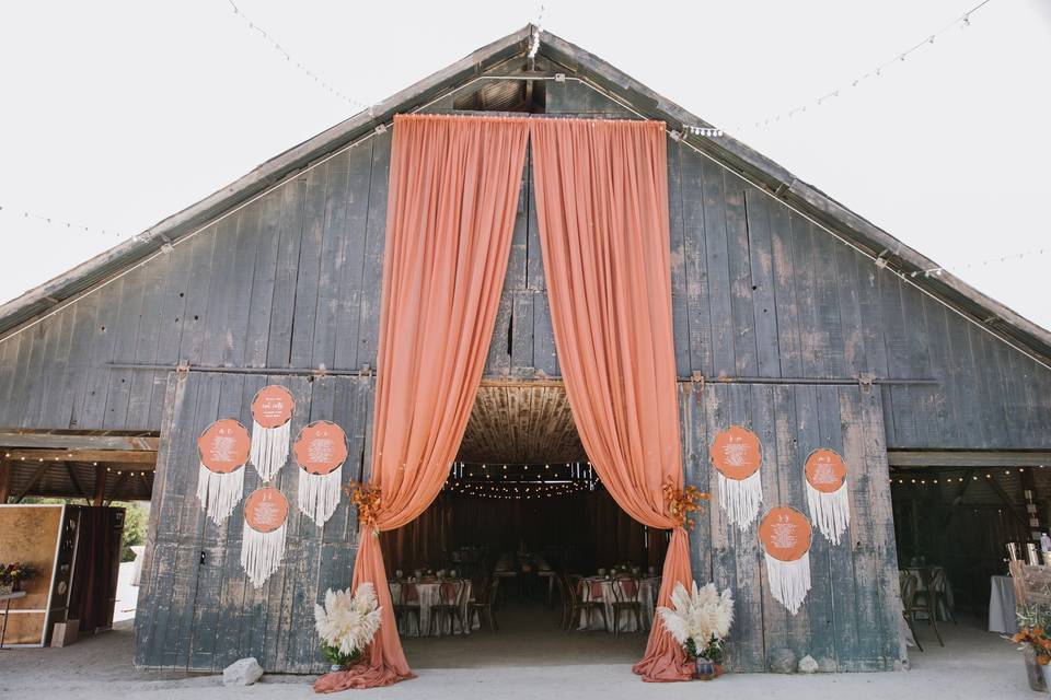 Barn Door Draping