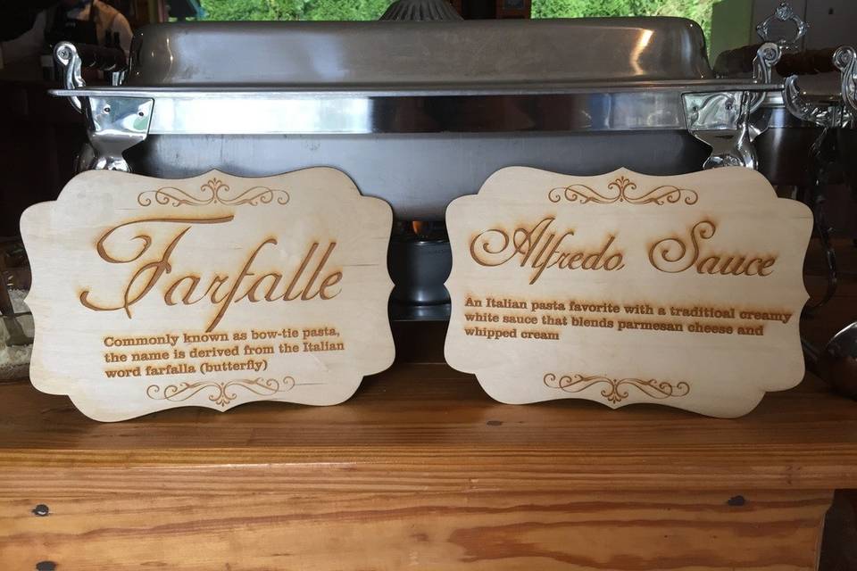 Two dishes for the wedding