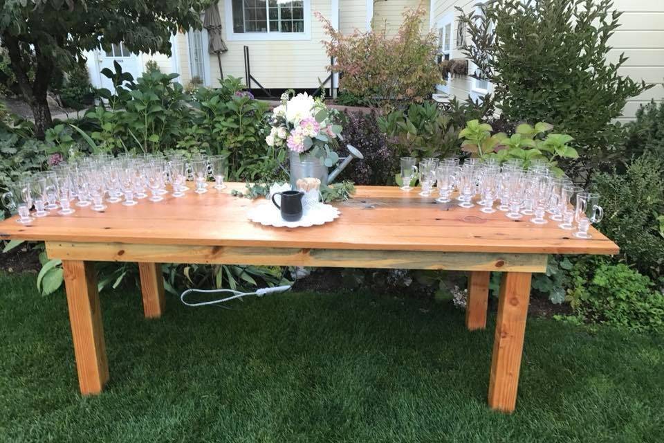 Table Set up