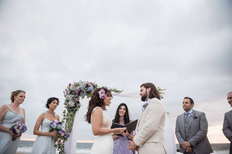 Waterfront wedding